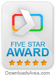 5-star award from DownloadsArea
